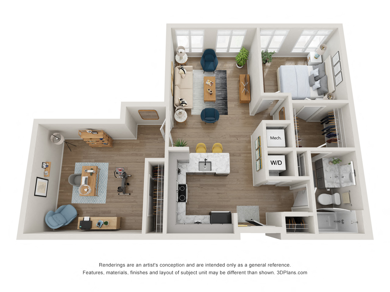 5000 Libbie Mill East Boulevard Studio-3 Beds Apartment for Rent - Photo Gallery 26